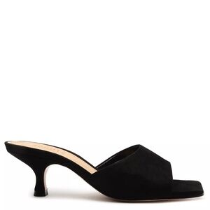 Schutz DETHALIA SANDAL Black Suede Size 7